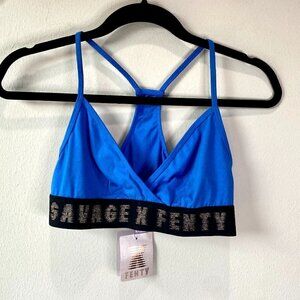 Savage x Fenty Forever Savage Bralette Blue NWT M